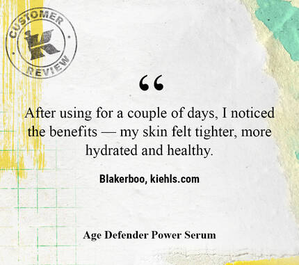 After using for a couple of days, I noticed the benefits — my skin felt tighter, more hydrated and healthy. —Blakerboo, kiehls.com