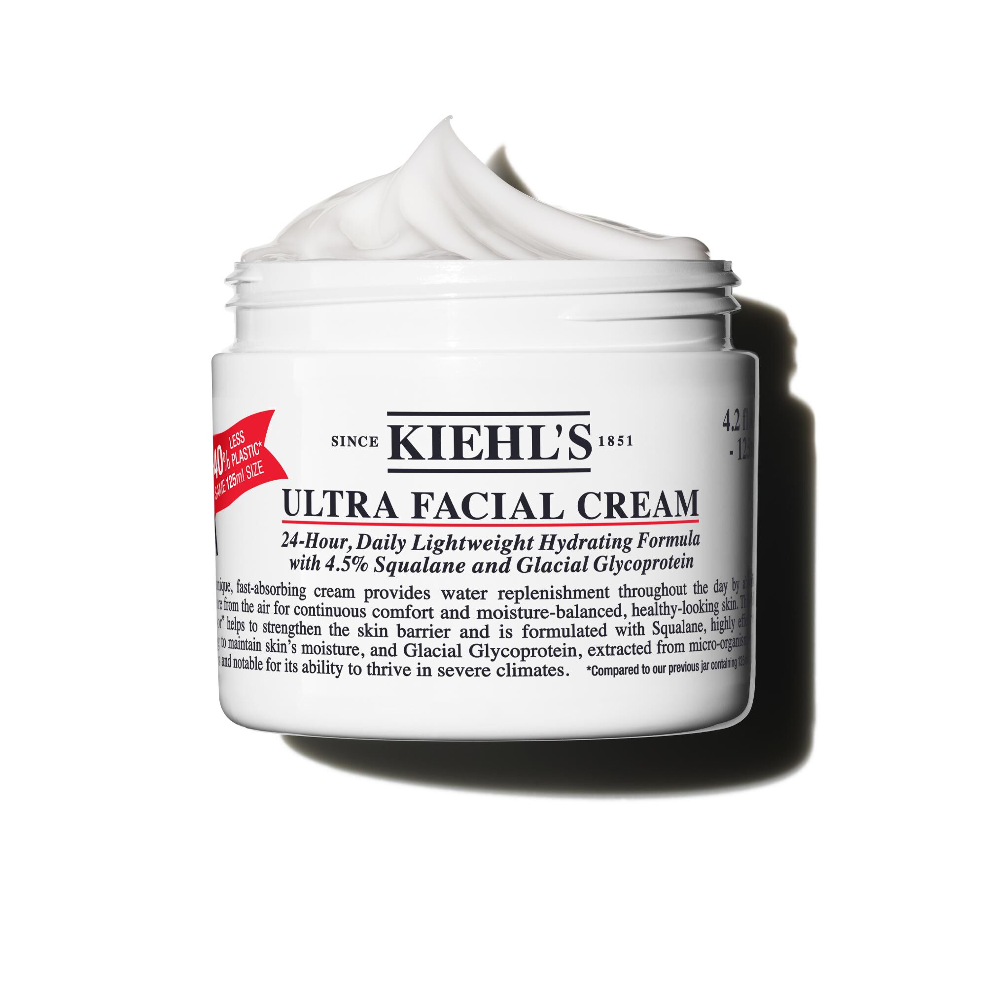Ultra Facial Cream, Lightweight 24-Hour Hydrating Moisturizer with Squalane