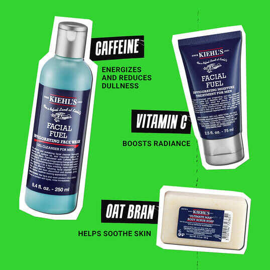 طقم المستحضرات الأساسية الرجالي بداية منعشة