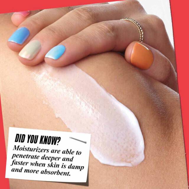 Did you know fact with formula on skin​